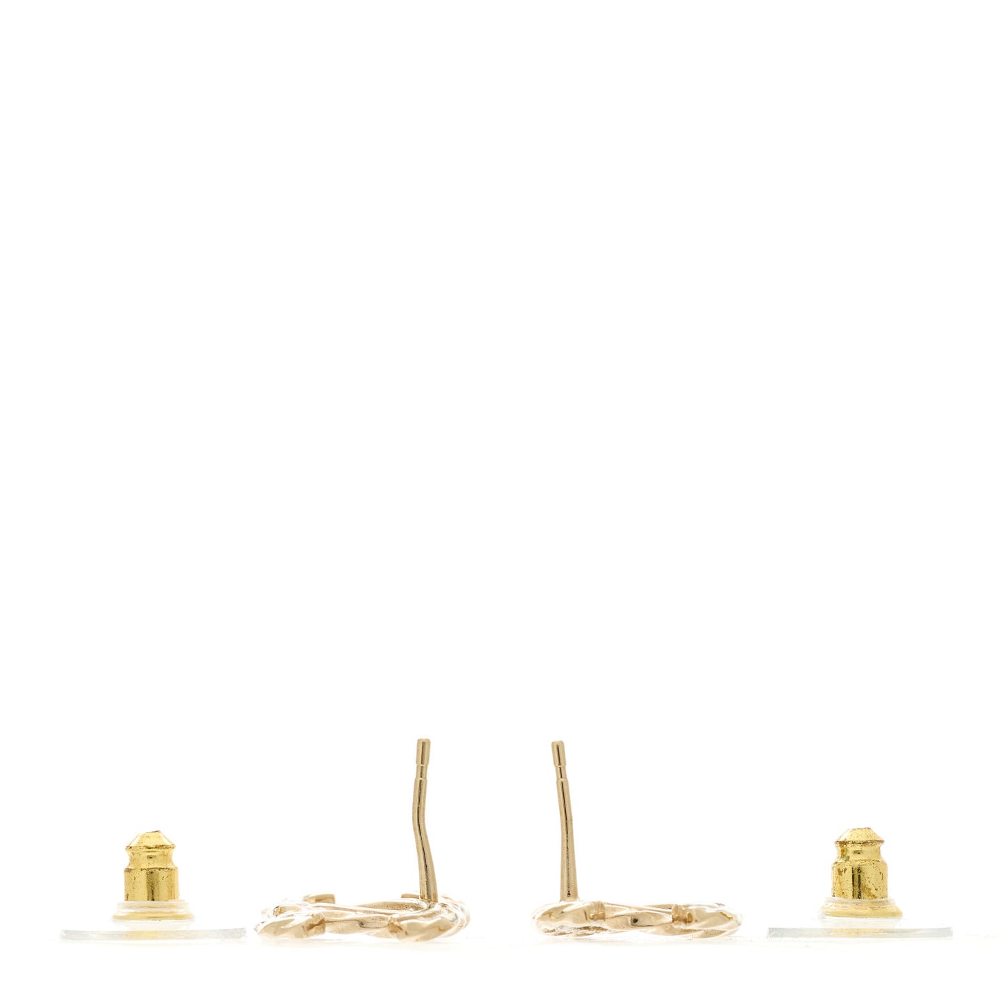 Crystal CC Earrings Gold
