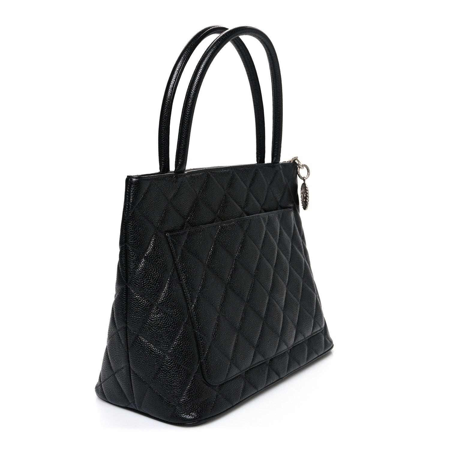 Chanel Caviar Quilted Medallion Tote Black 3 of 10
