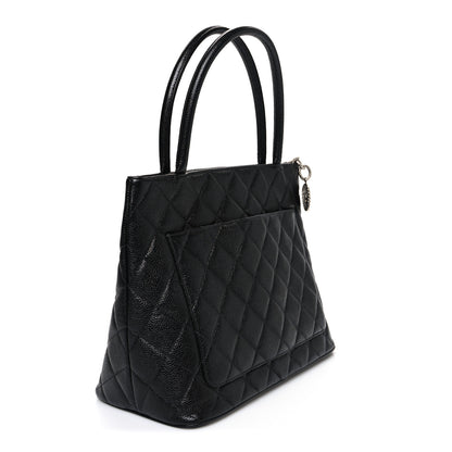 Chanel Caviar Quilted Medallion Tote Black 3 of 10