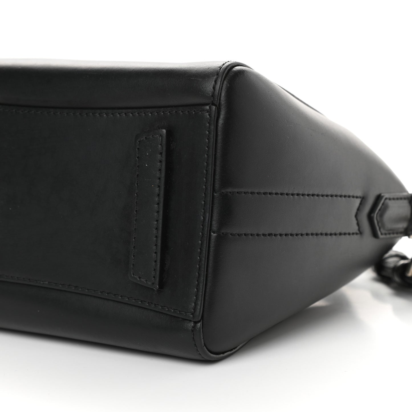 Shiny Lord Calfskin Mini Antigona Black