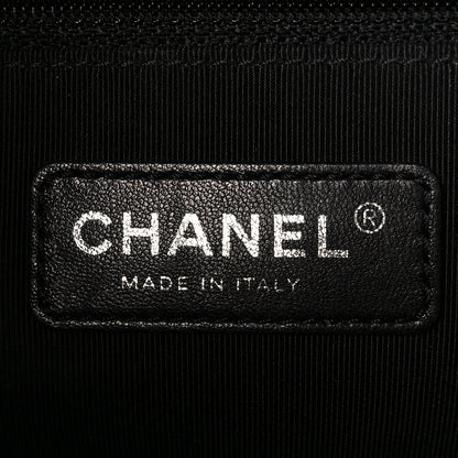 Chanel Iridescent Goatskin Quilted New Medium Boy Flap Dark Gold 6 of 10