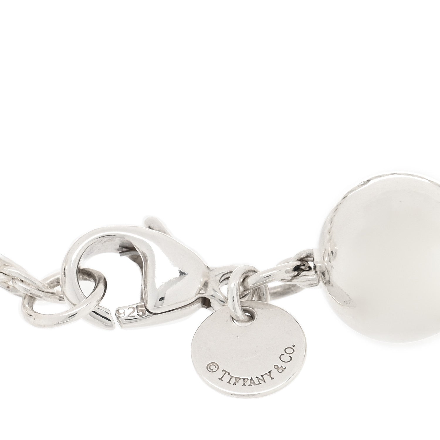Tiffany Sterling Silver 10mm HardWear Ball Bracelet 3 of 3