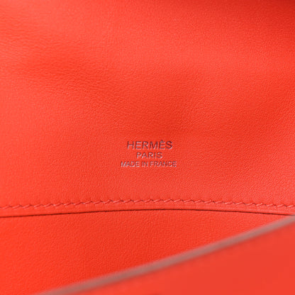 Hermes Swift Kelly Cut Clutch Pochette Capucine 6 of 8
