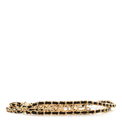 Chanel Lambskin Pick Me Up CC Chain Logo Belt Gold Black 1 of 4