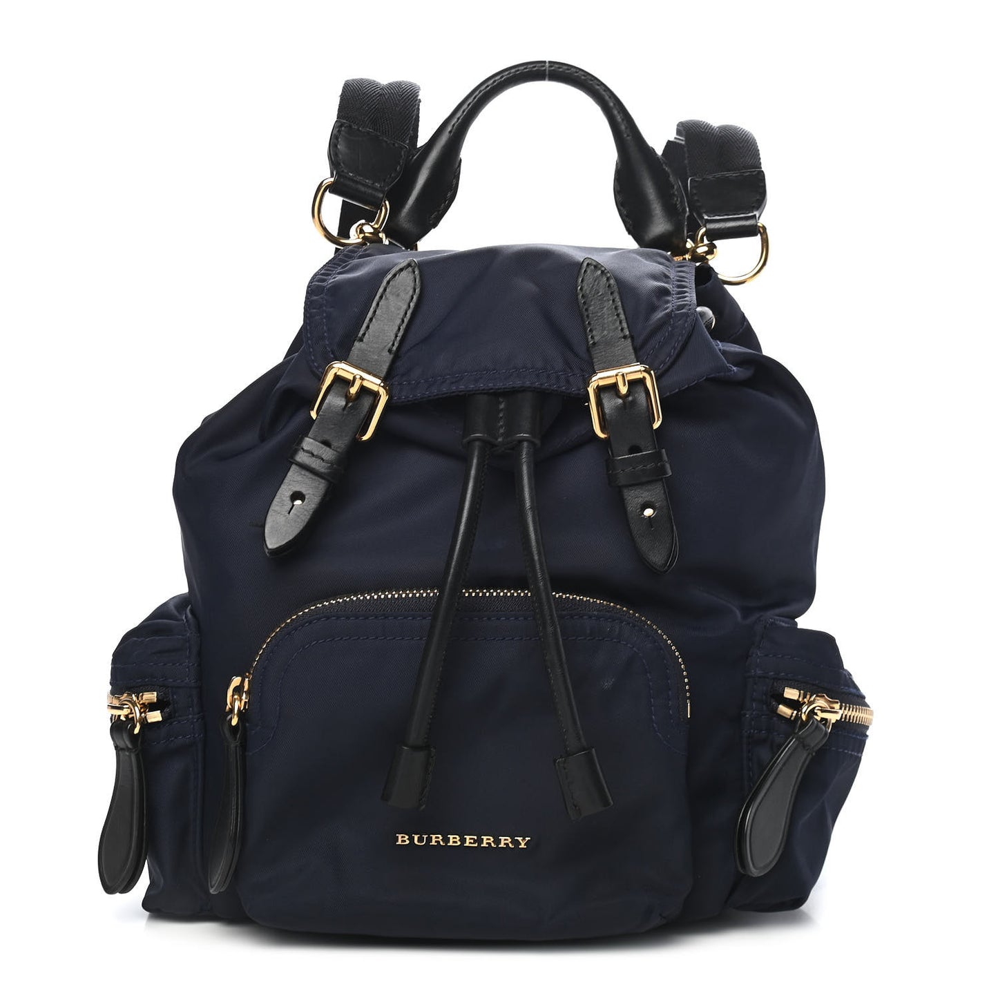 Nylon Small Crossbody Rucksack Backpack Ink Blue