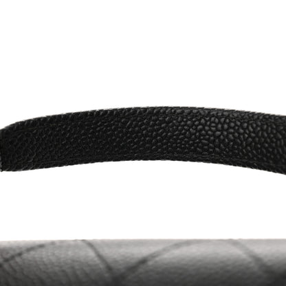 Chanel Grained Calfskin Stitched Flap Black 15 of 16