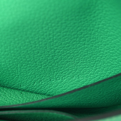 Hermes Evercolor Bi-Color Constance Slim Wallet Vert Comics Bleu Zellige 8 of 10