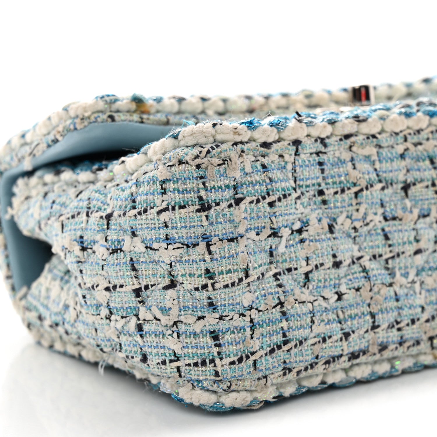 Chanel Tweed Braid Mini Flap Blue White Navy 9 of 12