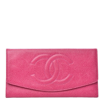 Chanel Caviar Timeless CC Wallet Dark Fuchsia 1 of 9