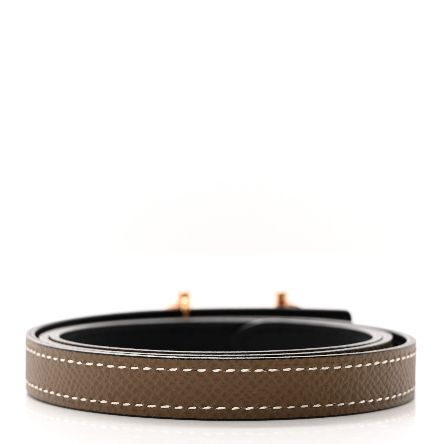 Hermes Swift Epsom 13mm Gamma Belt 70 Etoupe Black 3 of 9