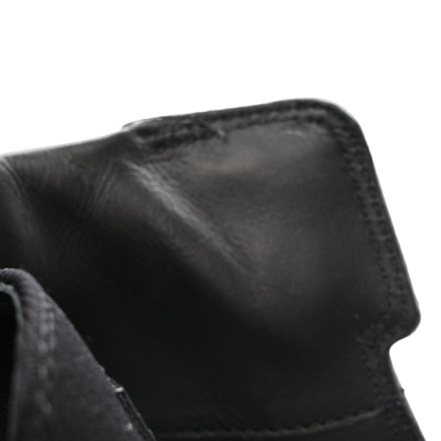 Canvas Calfskin Laureate Platform Desert Boots 40 Black