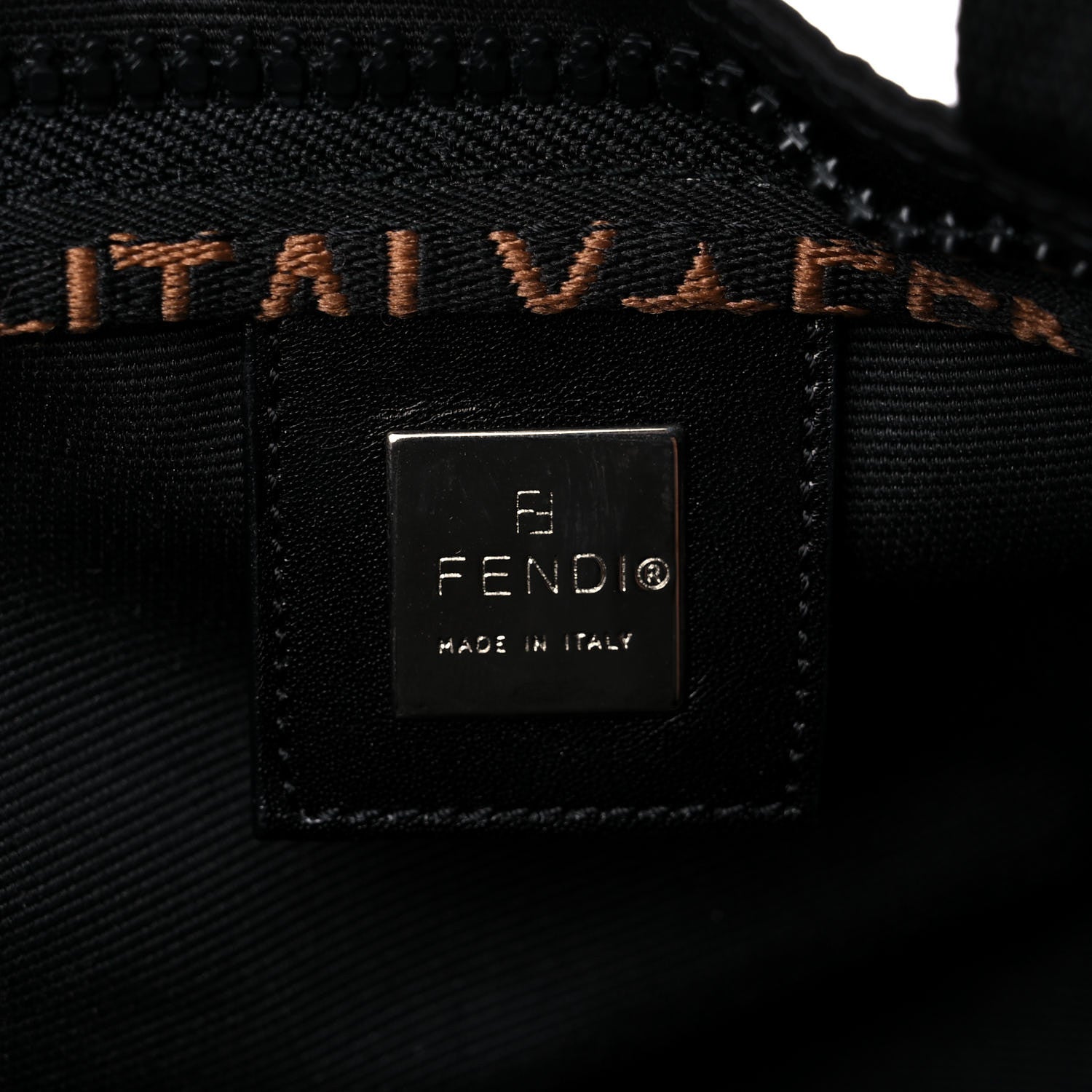 Fendi Fabric FF 1925 Tote Black 6 of 11