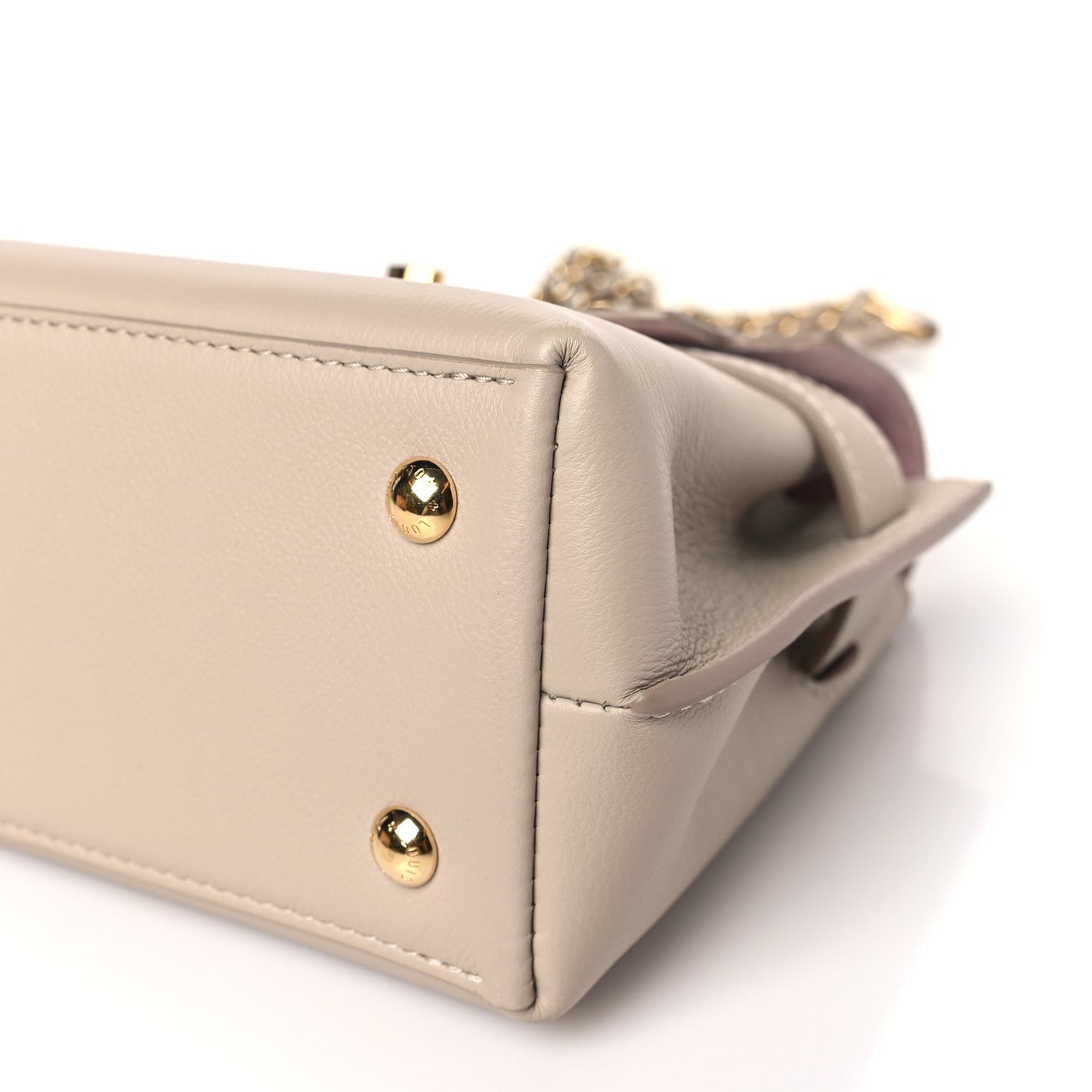 Soft Calfskin Mini Lockme Ever Greige