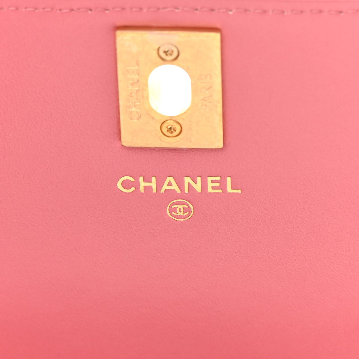 Lambskin Quilted Pillow Crush Wallet On Chain WOC Pink