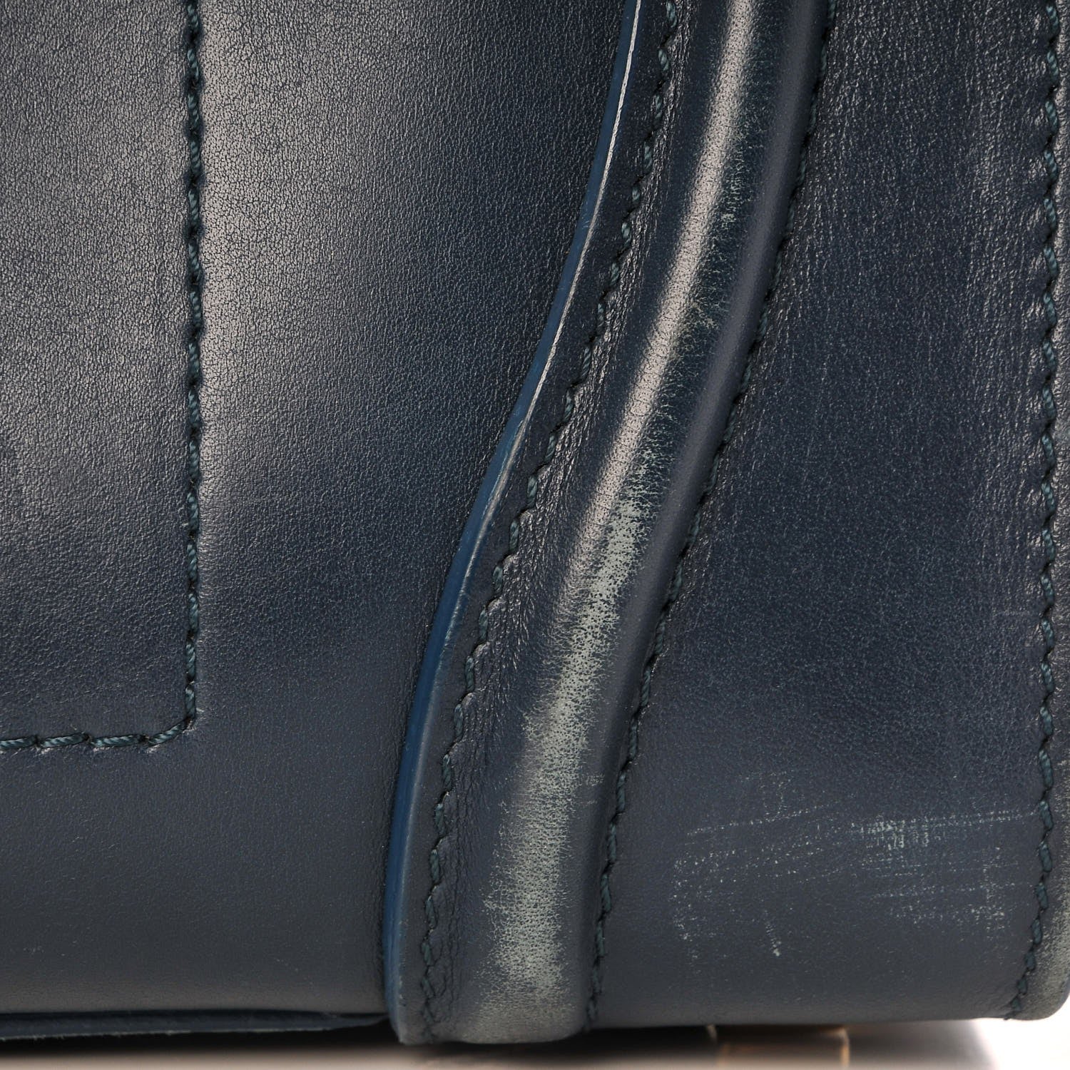 Celine Drummed Calfskin Mini Luggage Orage 11 of 21