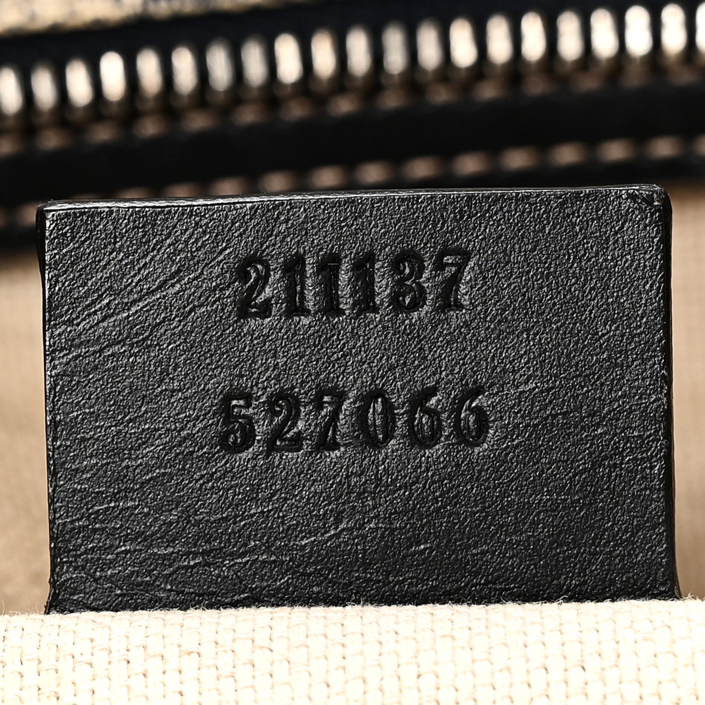 GG Supreme Monogram Medium Zippered Shopping Tote Navy Navy