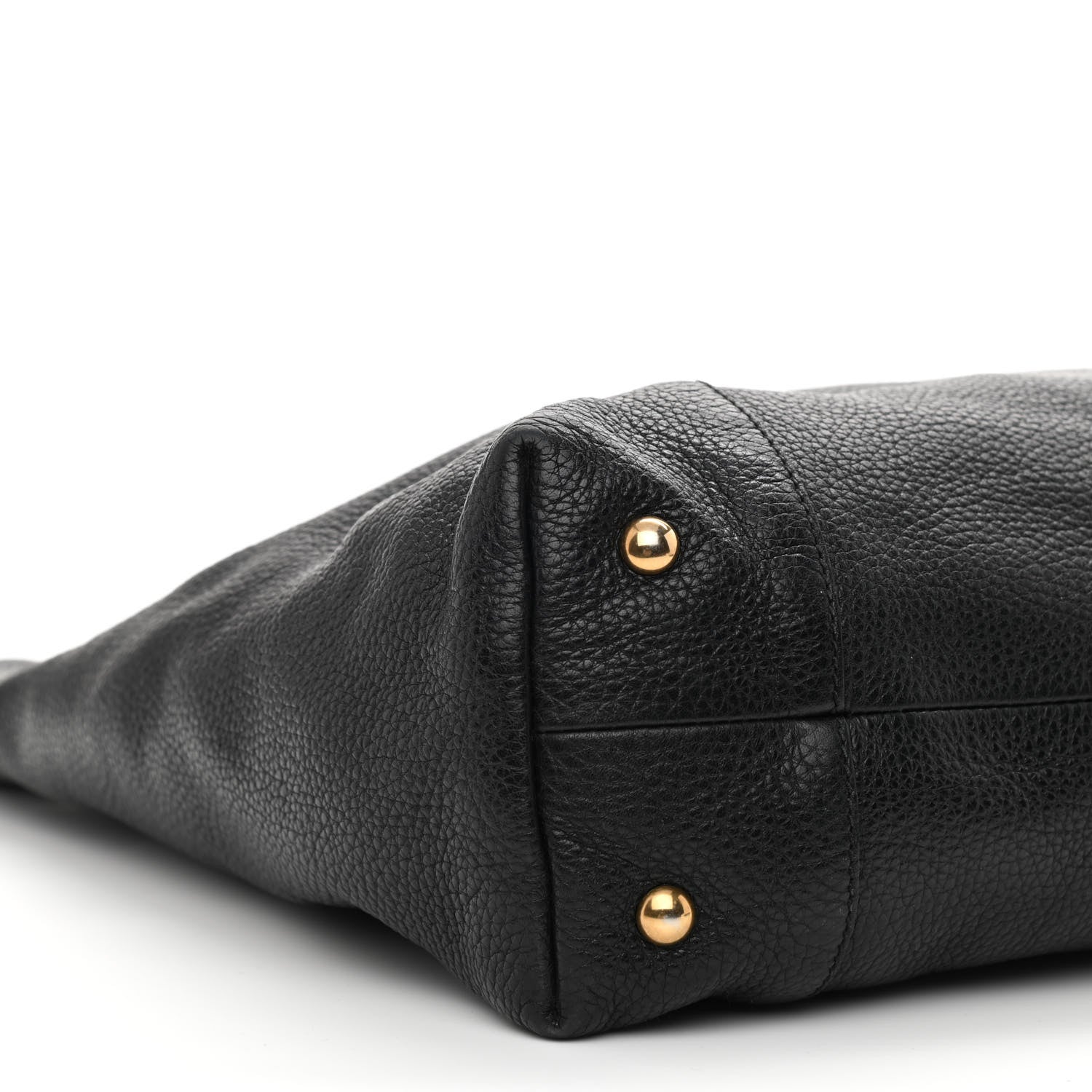 Gucci Pebbled Calfskin Twill Medium Tote Black 9 of 13