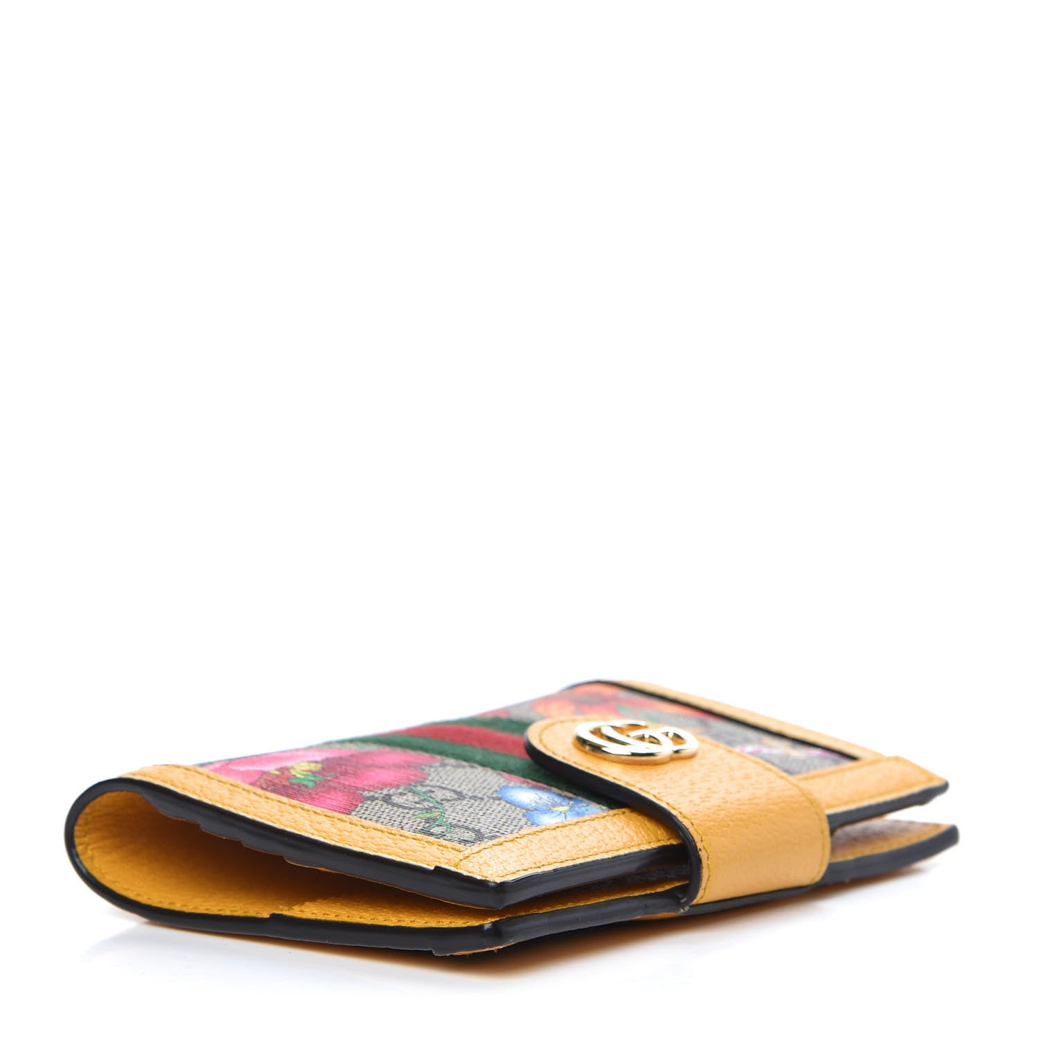 Gucci GG Supreme Monogram Flora Web Ophidia Passport Case Beige Multicolor Crop 4 of 7