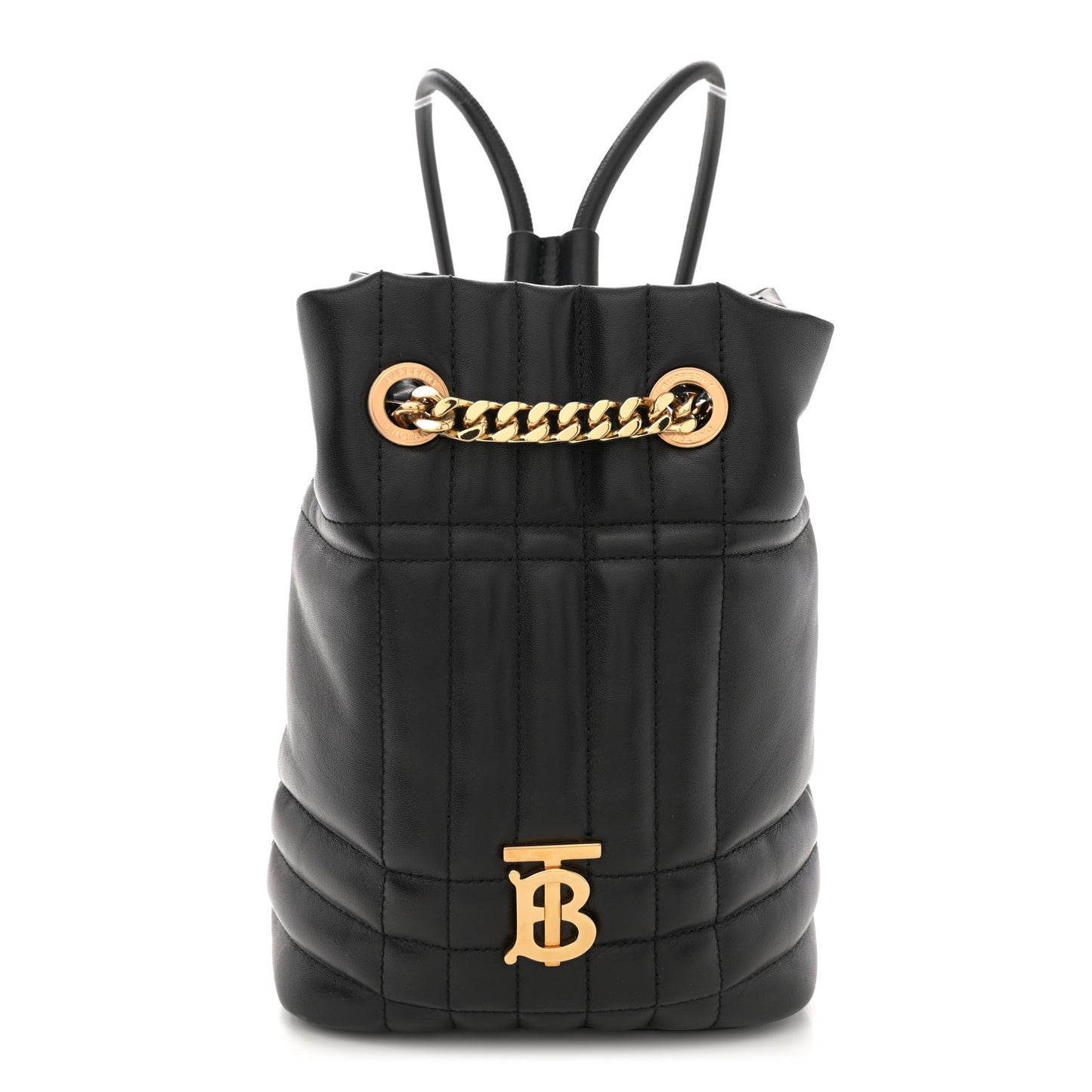 Lambskin Quilted Mini Lola Backpack Black
