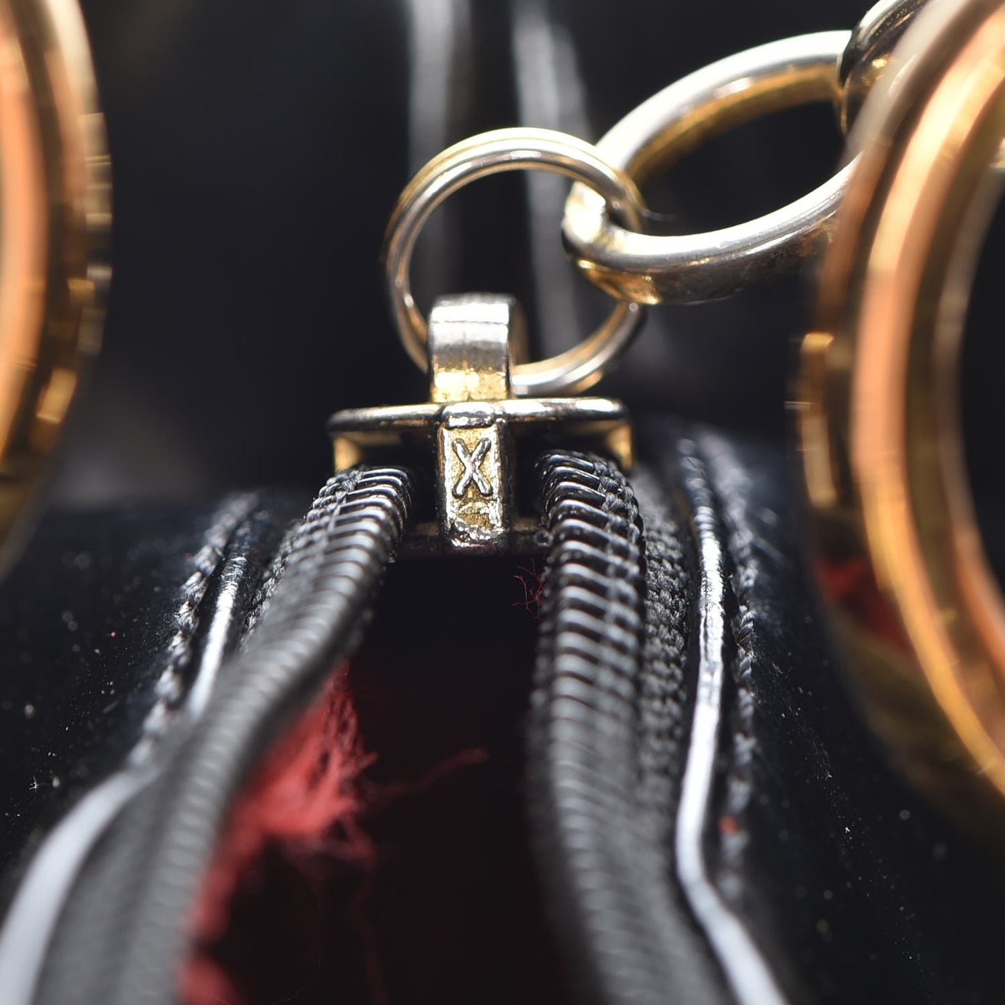 Vintage Patent Medium Lady Dior Black