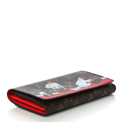 Louis Vuitton Monogram 2017 Christmas Animation Sarah Wallet 4 of 10