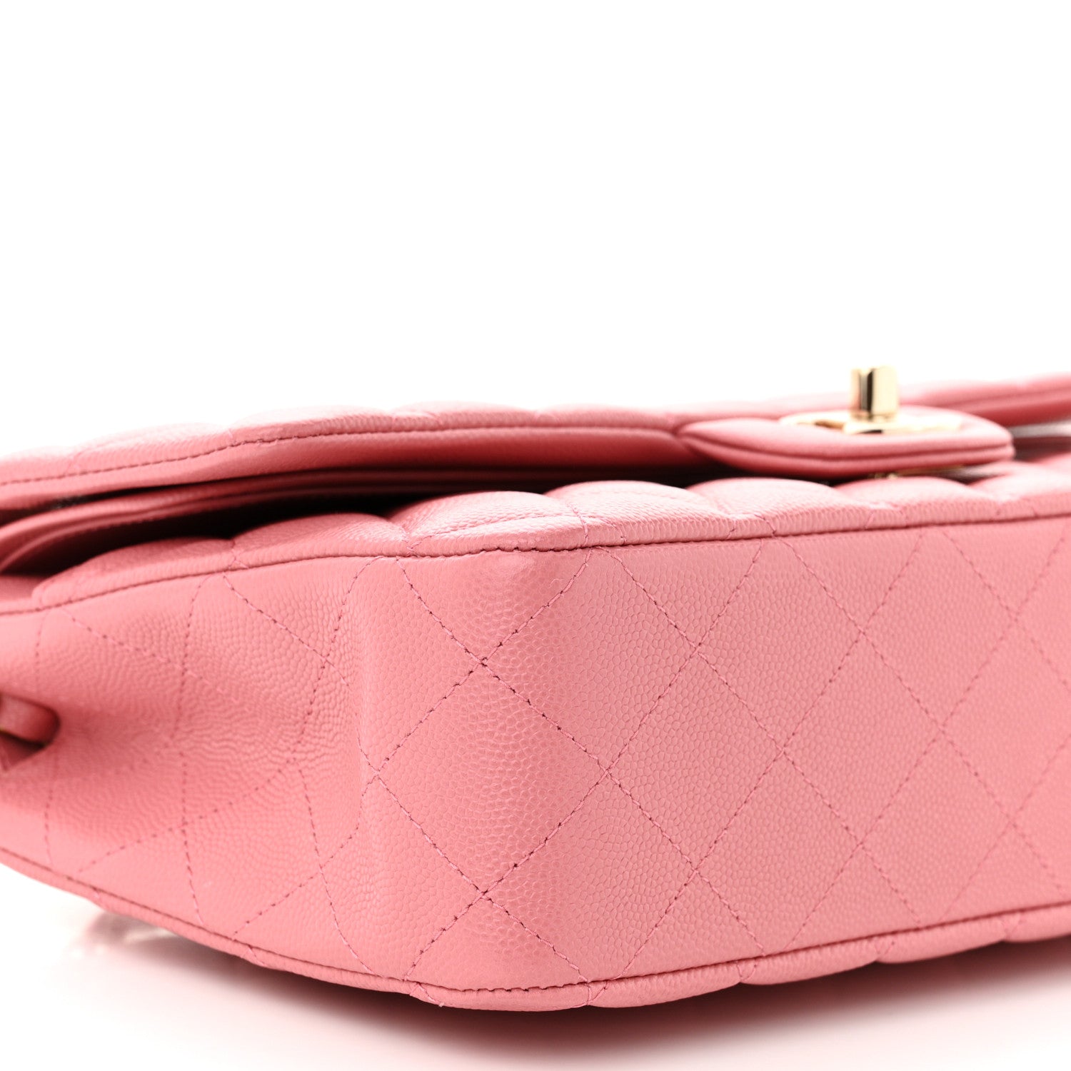 Chanel Caviar Quilted Medium Double Flap Pink 8 of 9