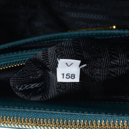 Prada Saffiano Lux Large Double Zip Tote Ottanio 8 of 11