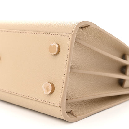 Saint Laurent Grained Calfskin Nano Sac De Jour Sea Salt 10 of 11