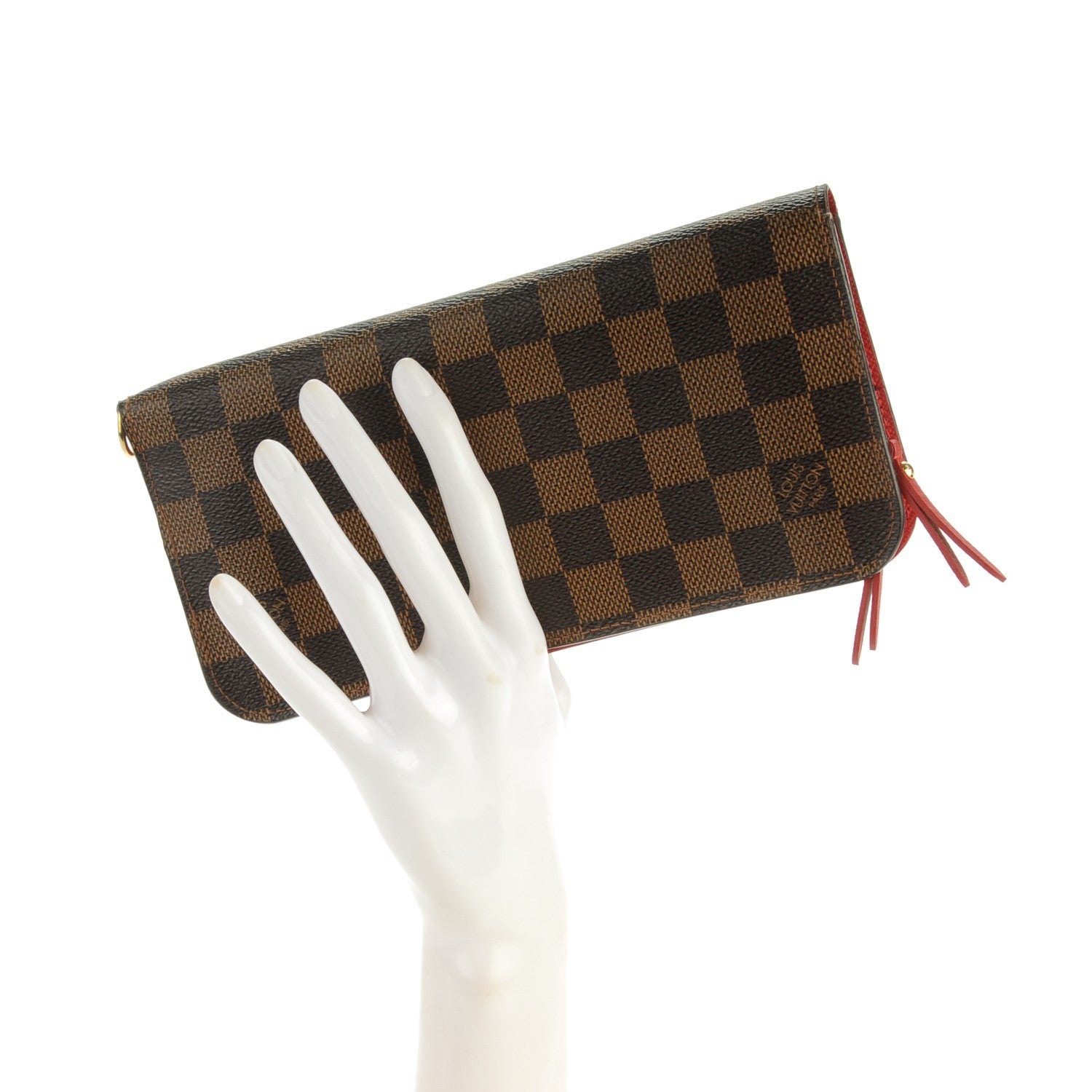 Louis Vuitton Damier Ebene Insolite Wallet Rouge 2 of 6