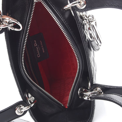 Christian Dior Lambskin Cannage Medium Lady Dior Black 5 of 8