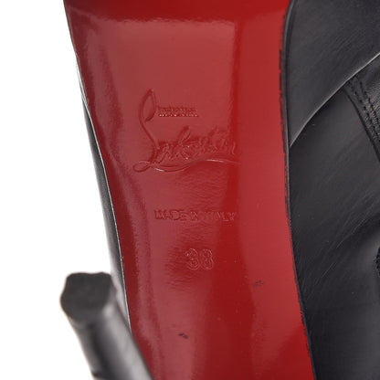 Christian Louboutin Calfskin Bianca Botta 140 Knee Boots 38 Black 8 of 11