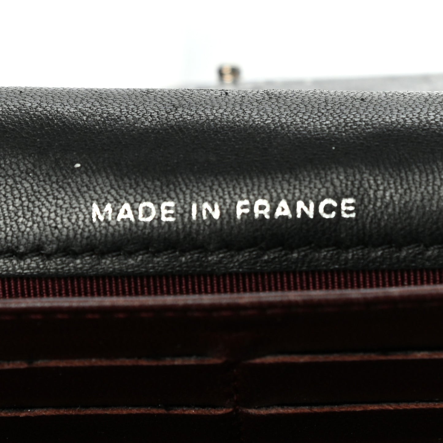 Lambskin Quilted Large Gusset Flap Wallet Black