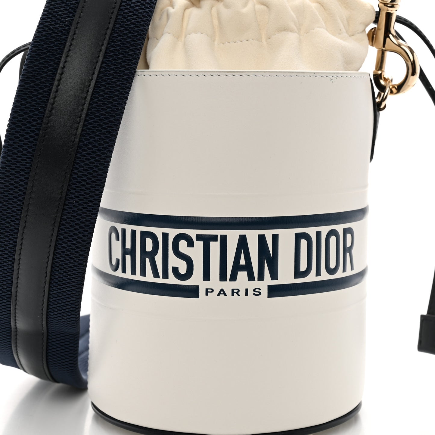 Calfskin Small Dior Vibe Bucket White Multicolor