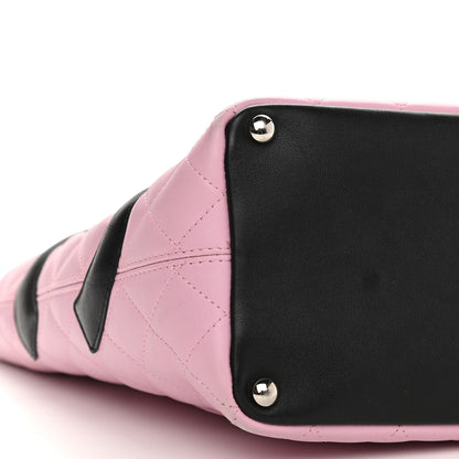Chanel Calfskin Quilted Medium Cambon Tote Pink Black 9 of 17
