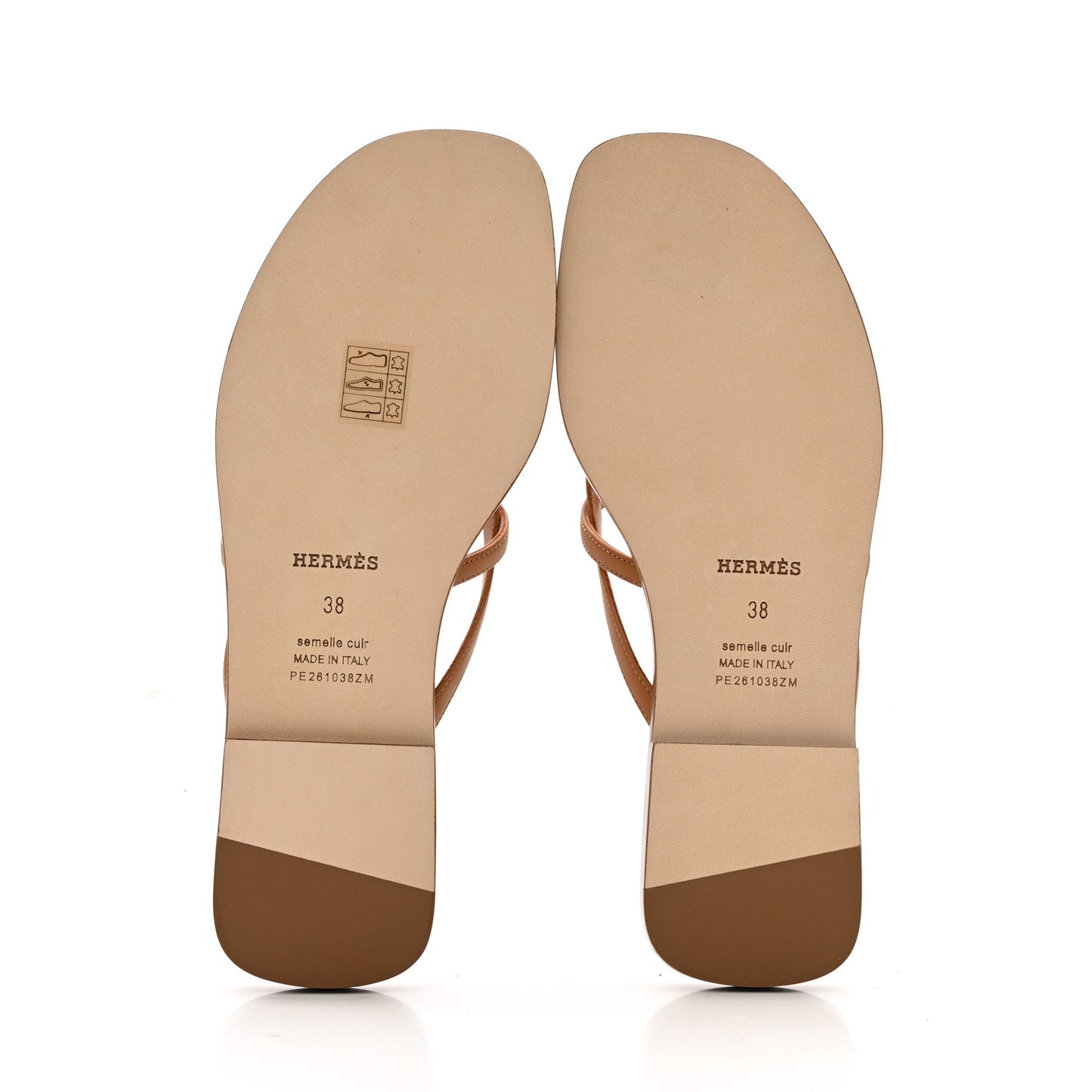 Calfskin Miss Sandals 38 Naturel