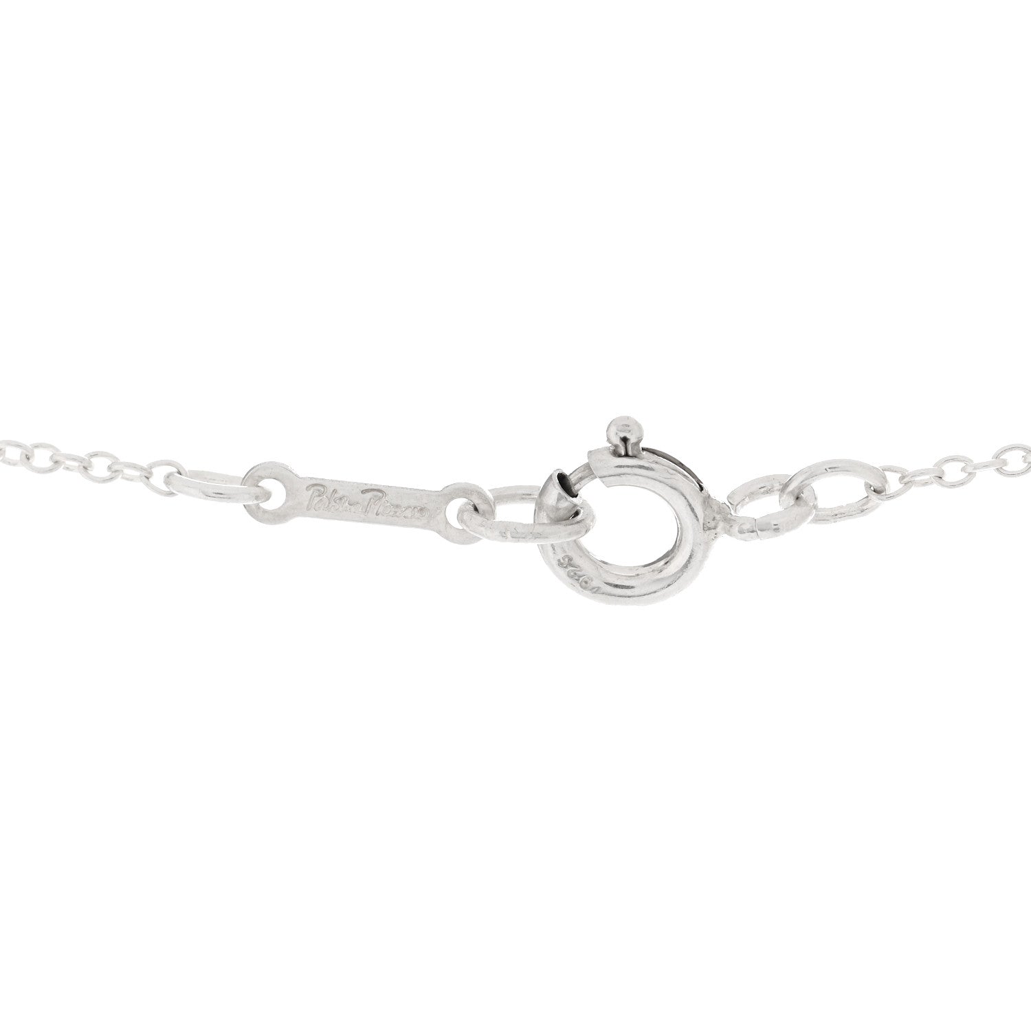 Tiffany Sterling Silver Paloma Picasso Graffiti X Pendant Necklace 5 of 6