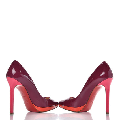 Christian Louboutin Patent Pigalle Plato 120 Pumps 35 Multi 6 of 10