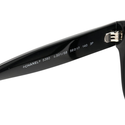 Chanel Acetate Polarized Square CC Sunglasses 5380 Black 5 of 8