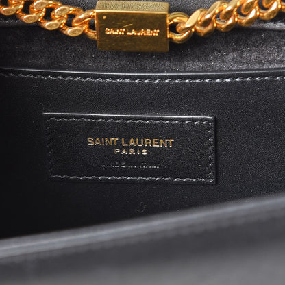 Saint Laurent Smooth Calfskin Medium Classic Monogram Kate Tassel Satchel Black 6 of 9