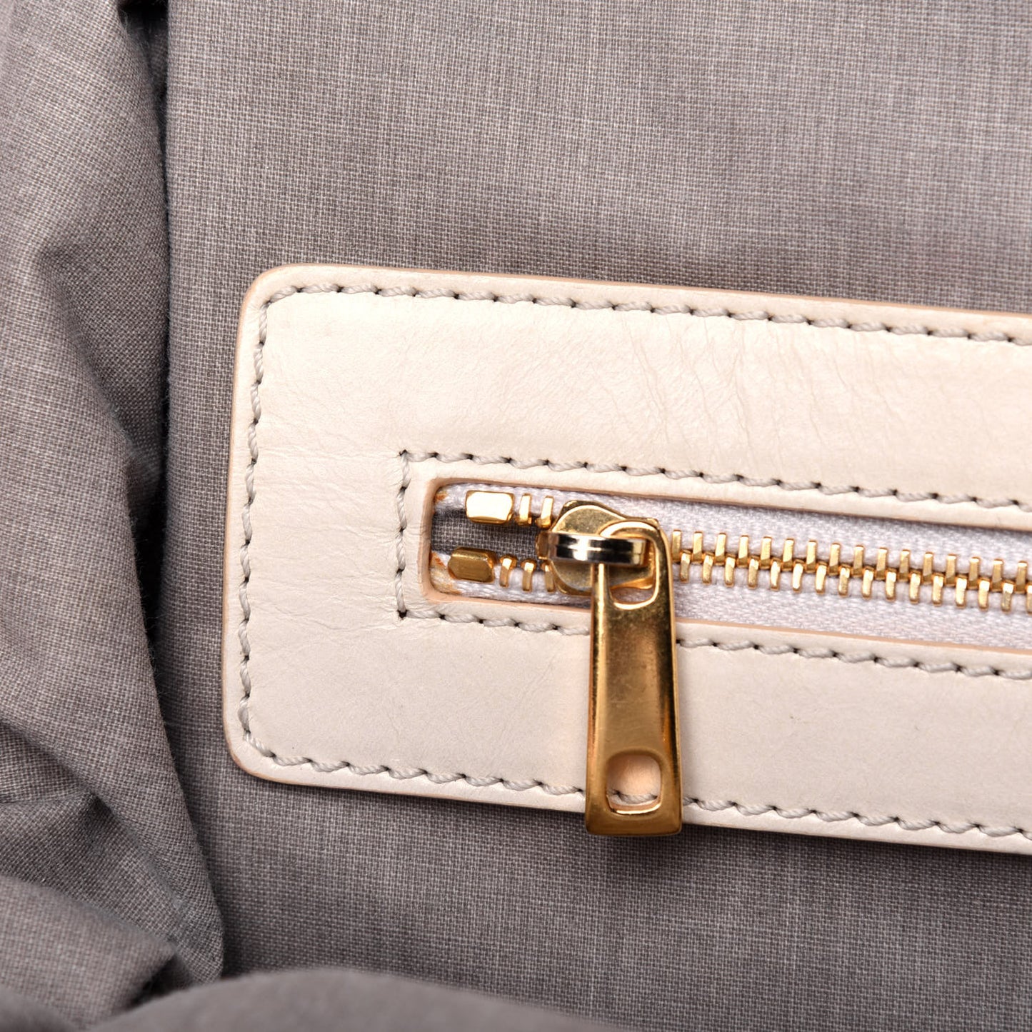 Calfskin Quilted Stam White