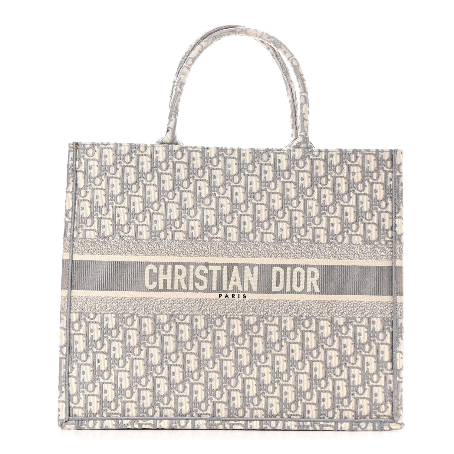 Christian Dior Oblique Large Book Tote Grey 1 of 11