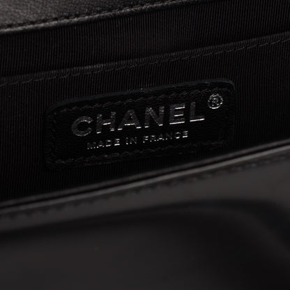 Chanel Glazed Calfskin Medium Boy Flap Black 8 of 9