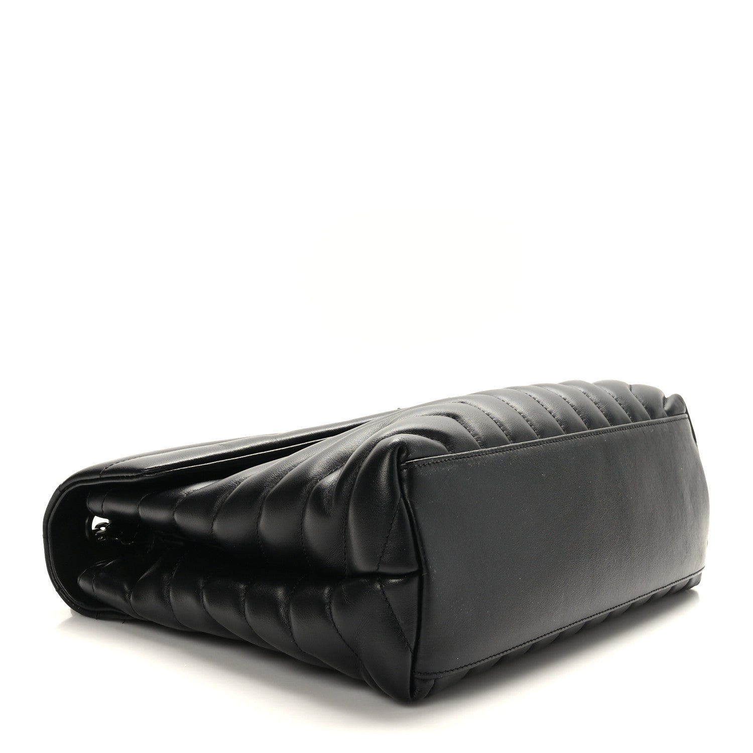 Saint Laurent Calfskin Y Quilted Monogram Monochrome Medium Loulou Chain Satchel Black 4 of 9