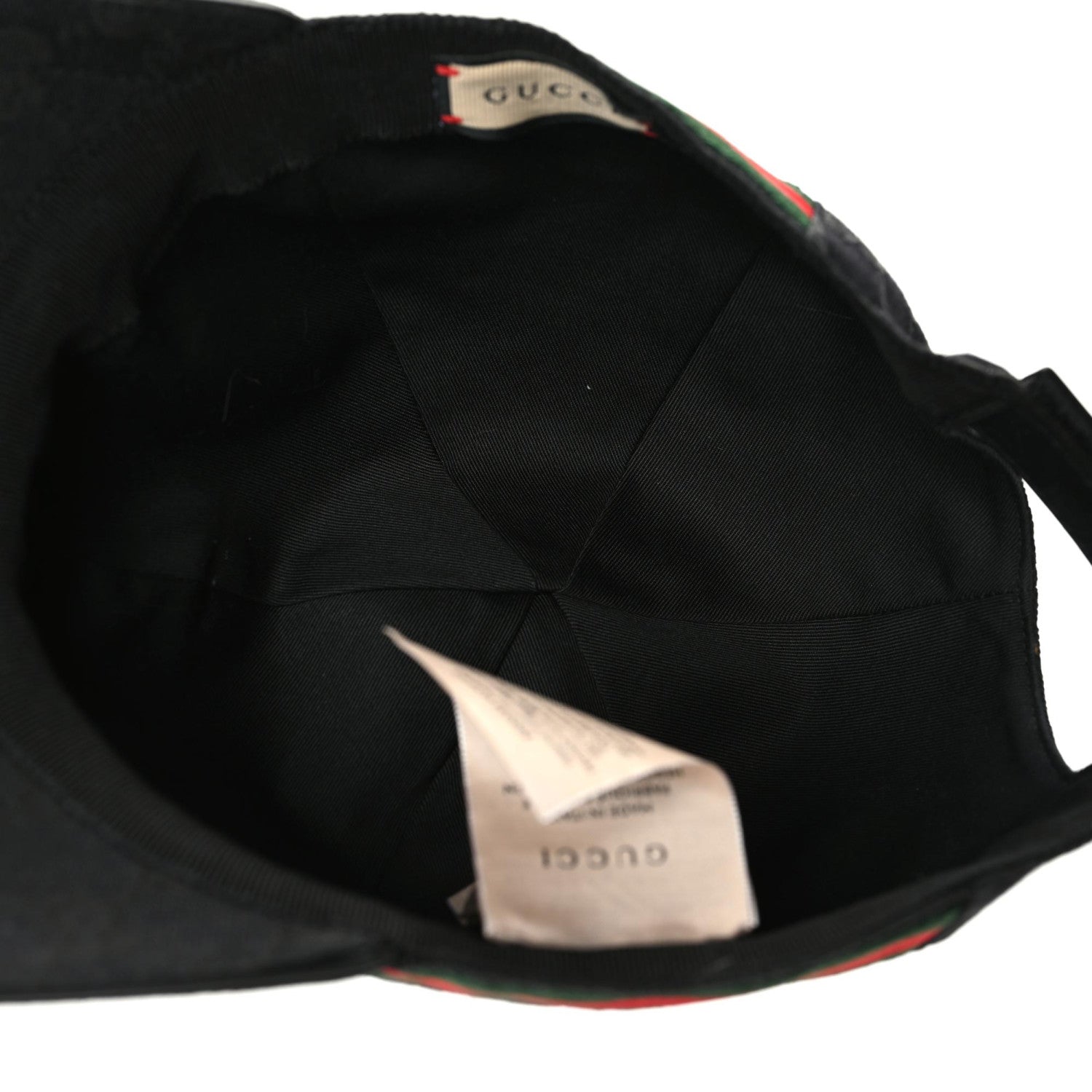 Gucci Monogram Web Baseball Hat M Black 6 of 8