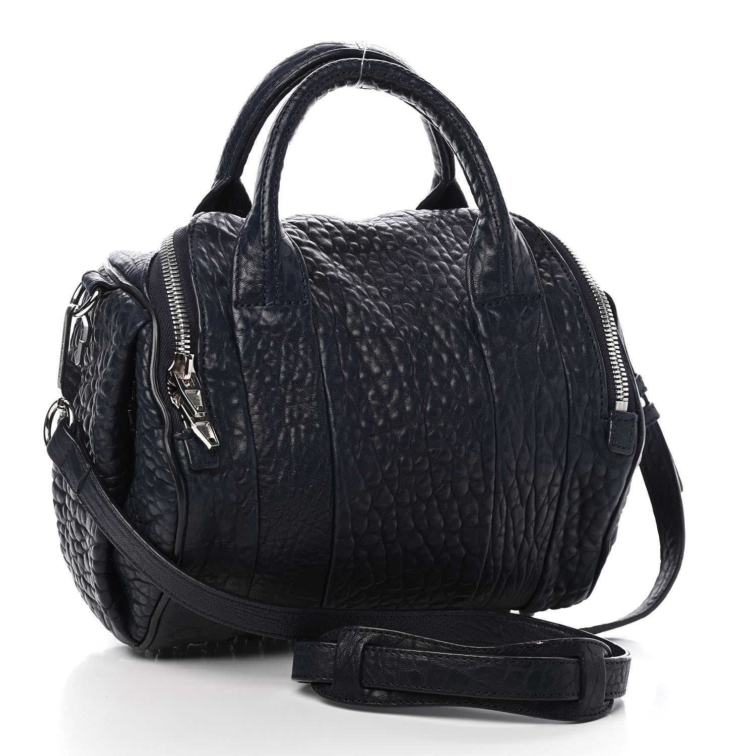 Alexander Wang Pebbled Lambskin Rockie Neptune Rhodium Hardware 5 of 17