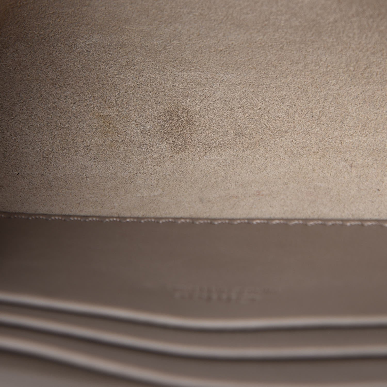 Chloe Suede Calfskin Mini Faye Shoulder Bag Motty Grey 8 of 9