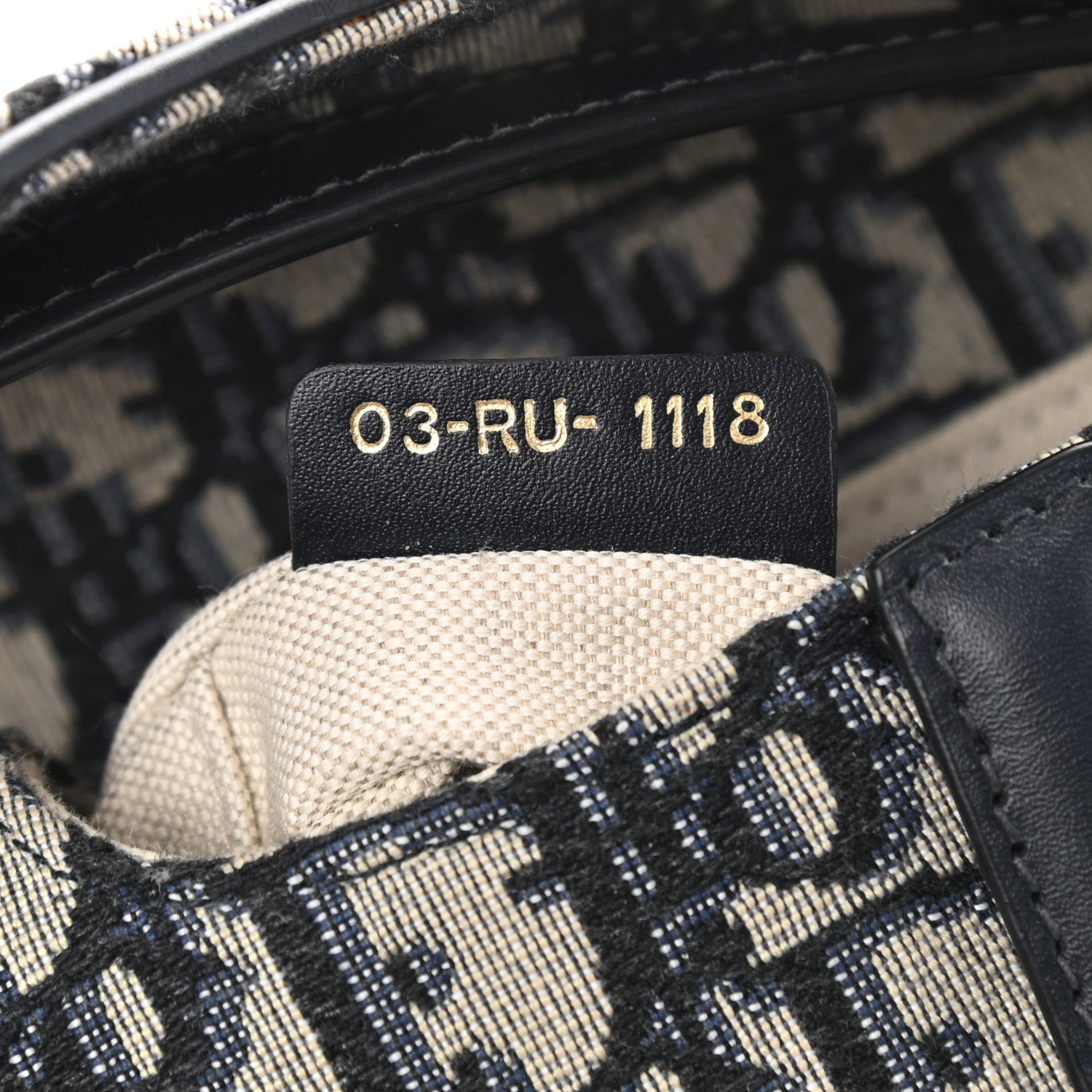 Christian Dior Oblique Mini Saddle Bag Blue 7 of 9