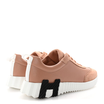 Hermes Sport Goatskin Suede Goatskin Bouncing Sneakers 39 Nude 5 of 9