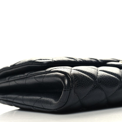 Chanel Caviar Quilted Clutch With Chain Flap Black 7 of 8