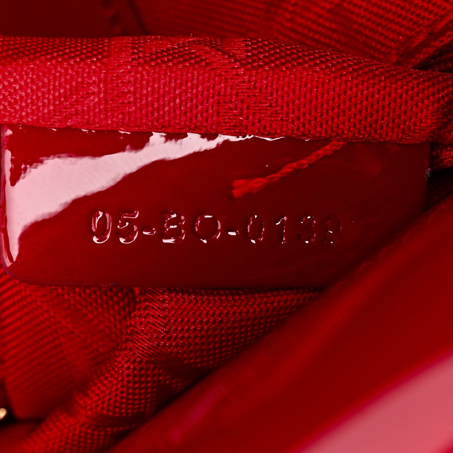 Christian Dior Patent Cannage Mini Lady Dior Red 7 of 12
